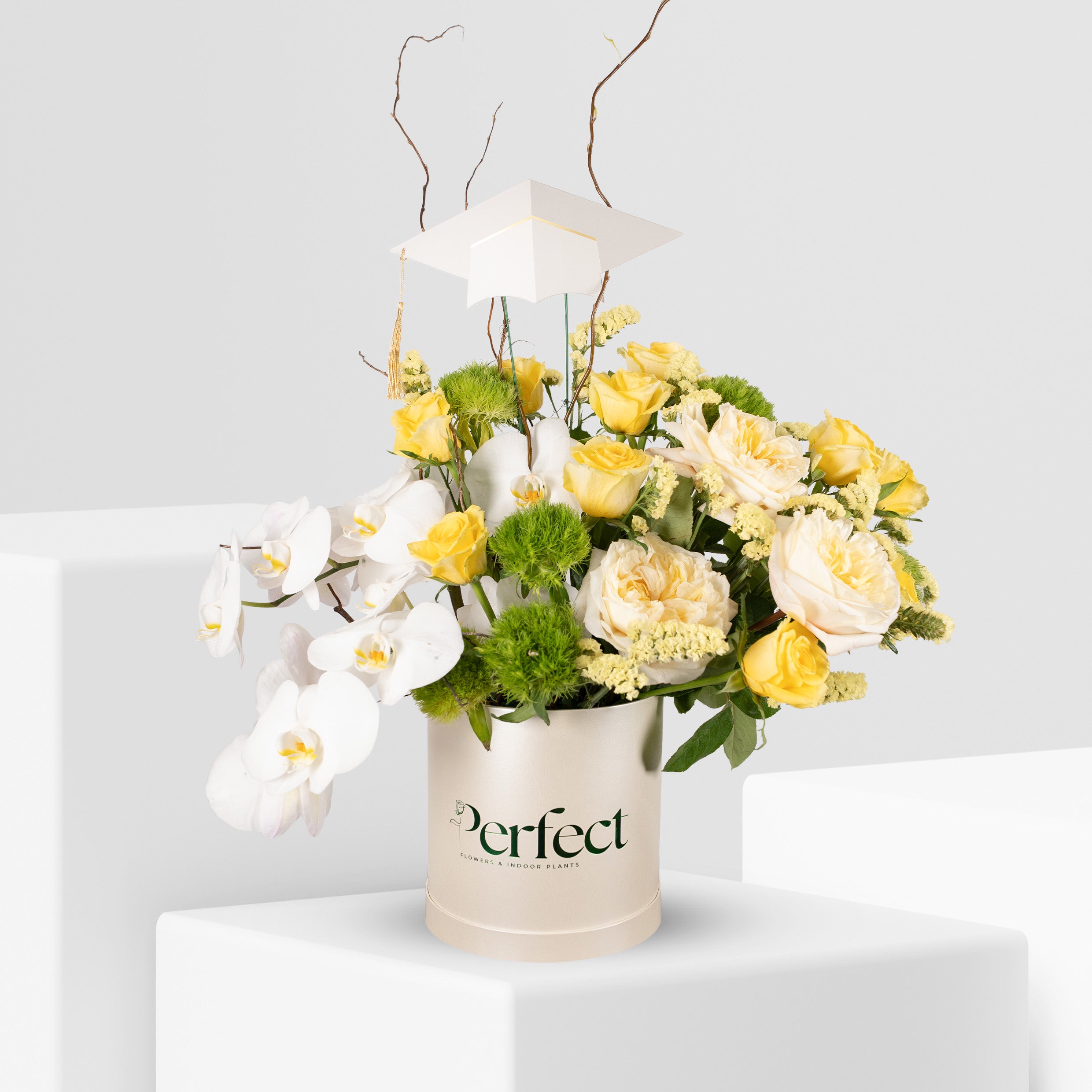 Yellow Bloom Graduation Box