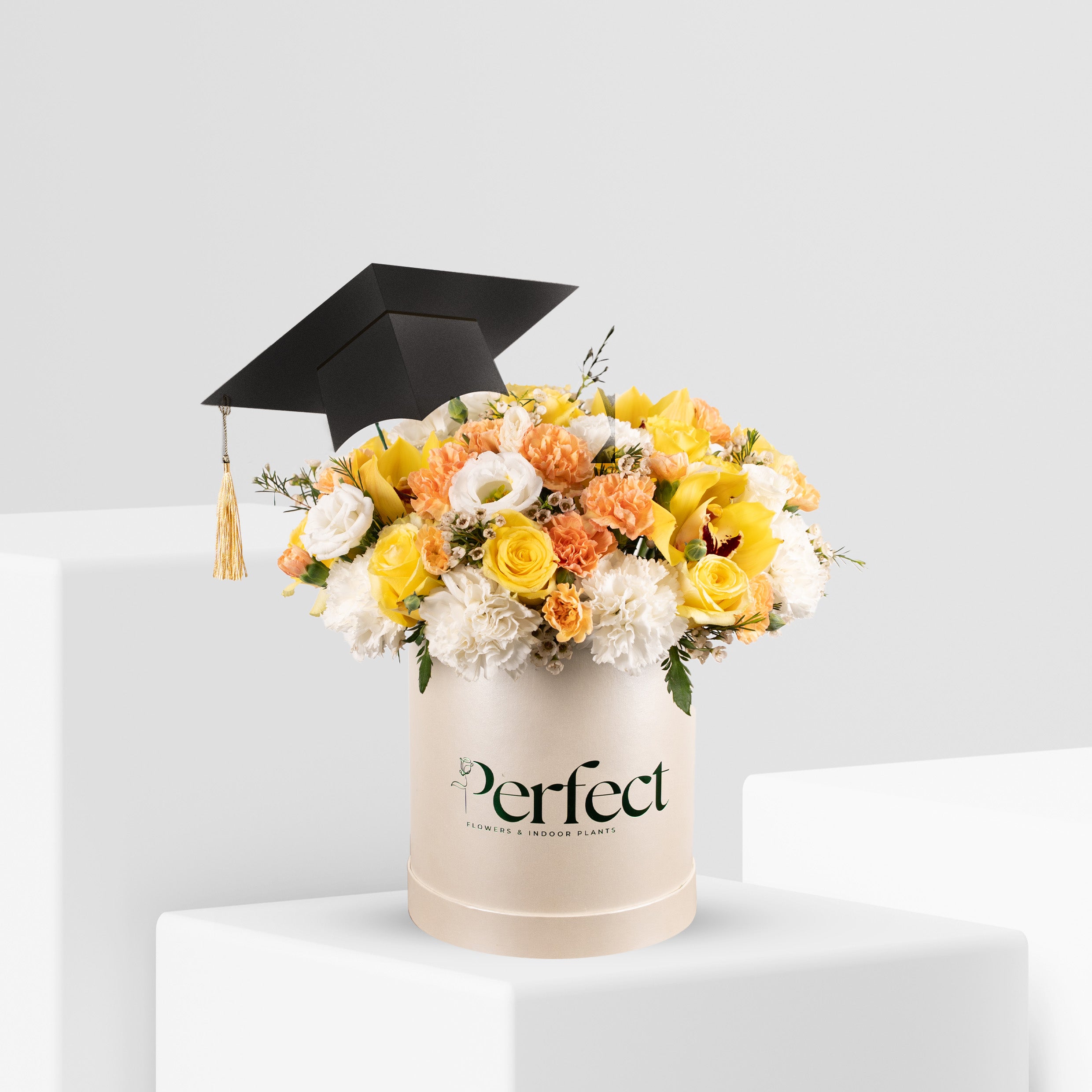 Yellow Perfection Graduation Box